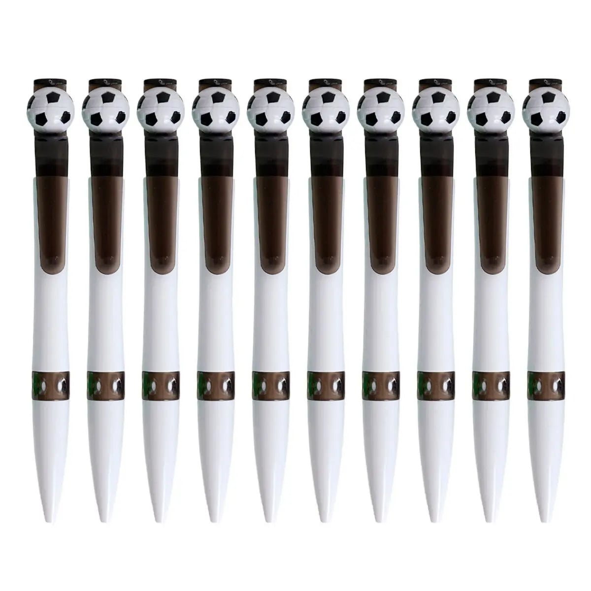 10pzs Boligrafo Clip Balon Futbol For Promotional Elegir Color Negro - For Promotional - detalle