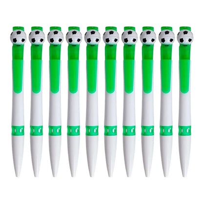 10pzs Boligrafo Clip Balon Futbol For Promotional Elegir Color Verde - For Promotional - vista lateral