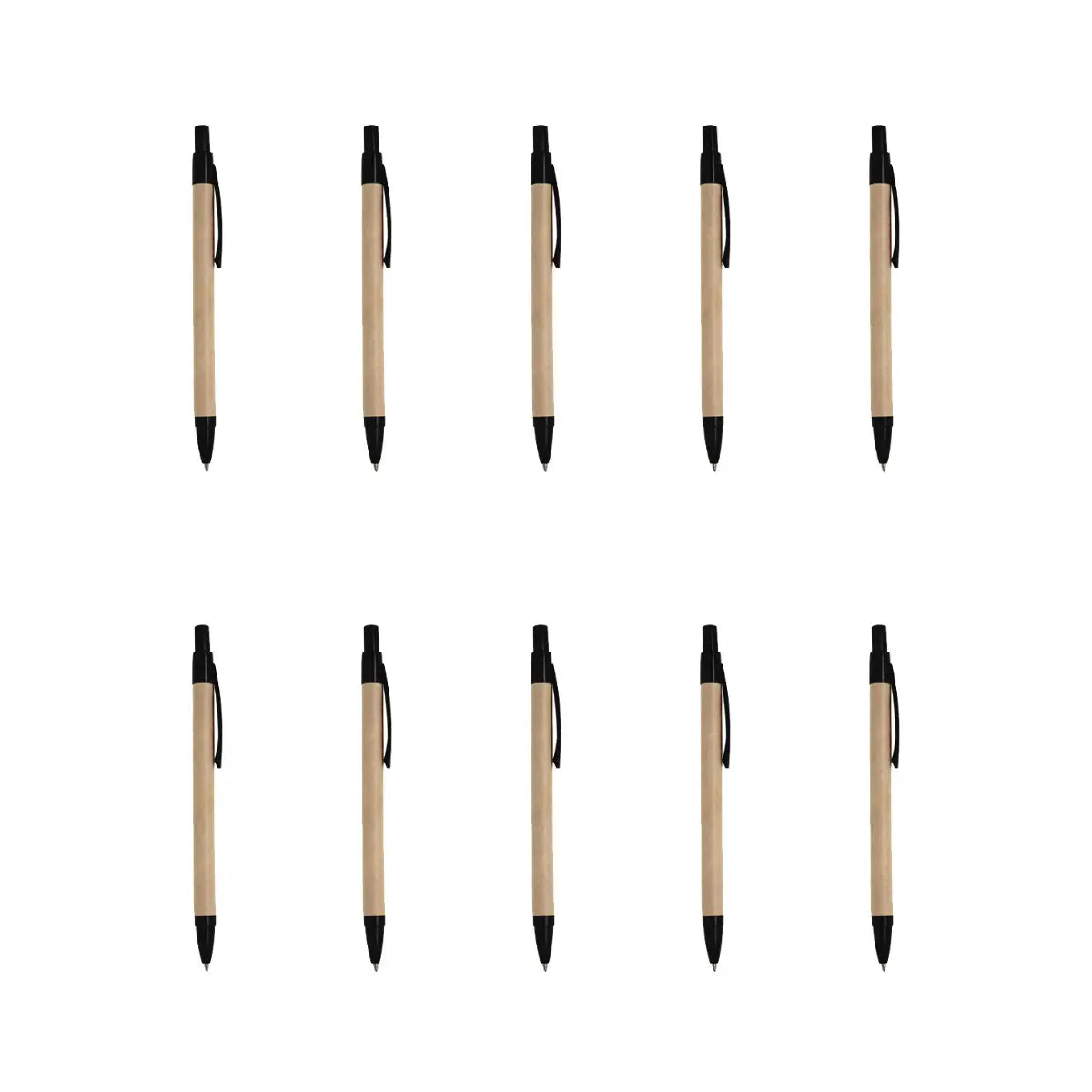 10pzs Boligrafo Eco Style Negro For Promotional - For Promotional