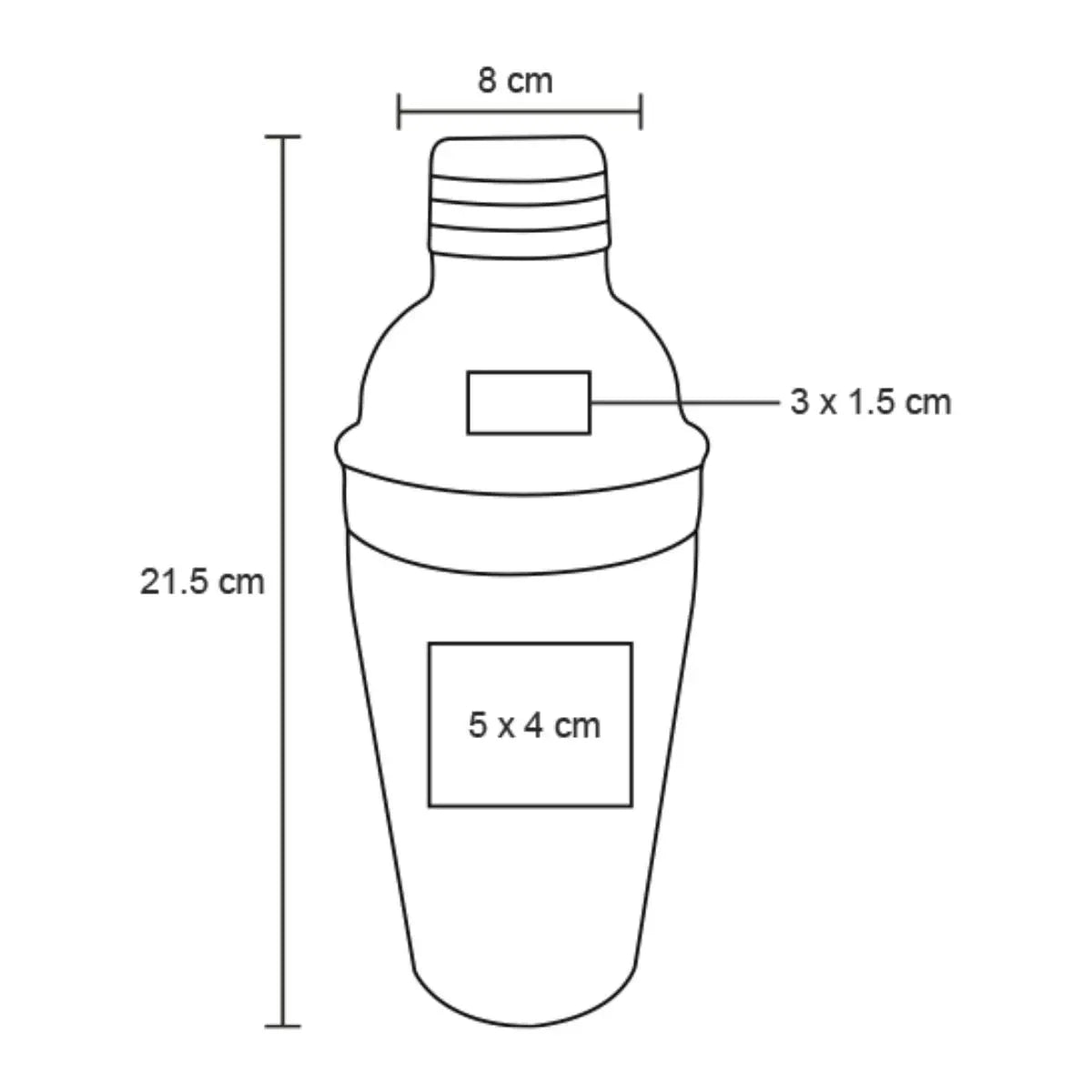 Coctelera Shaker Negro Tonic For Promotional - For Promotional - detalle