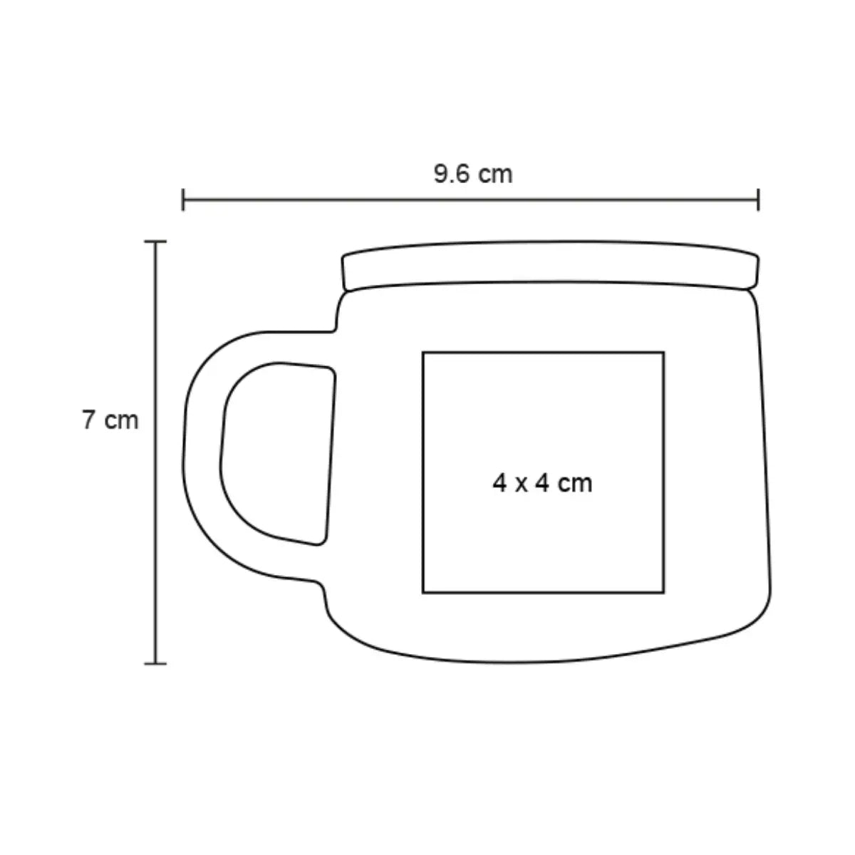 Taza Valeriana Azul Promotional - For Promotional - vista lateral