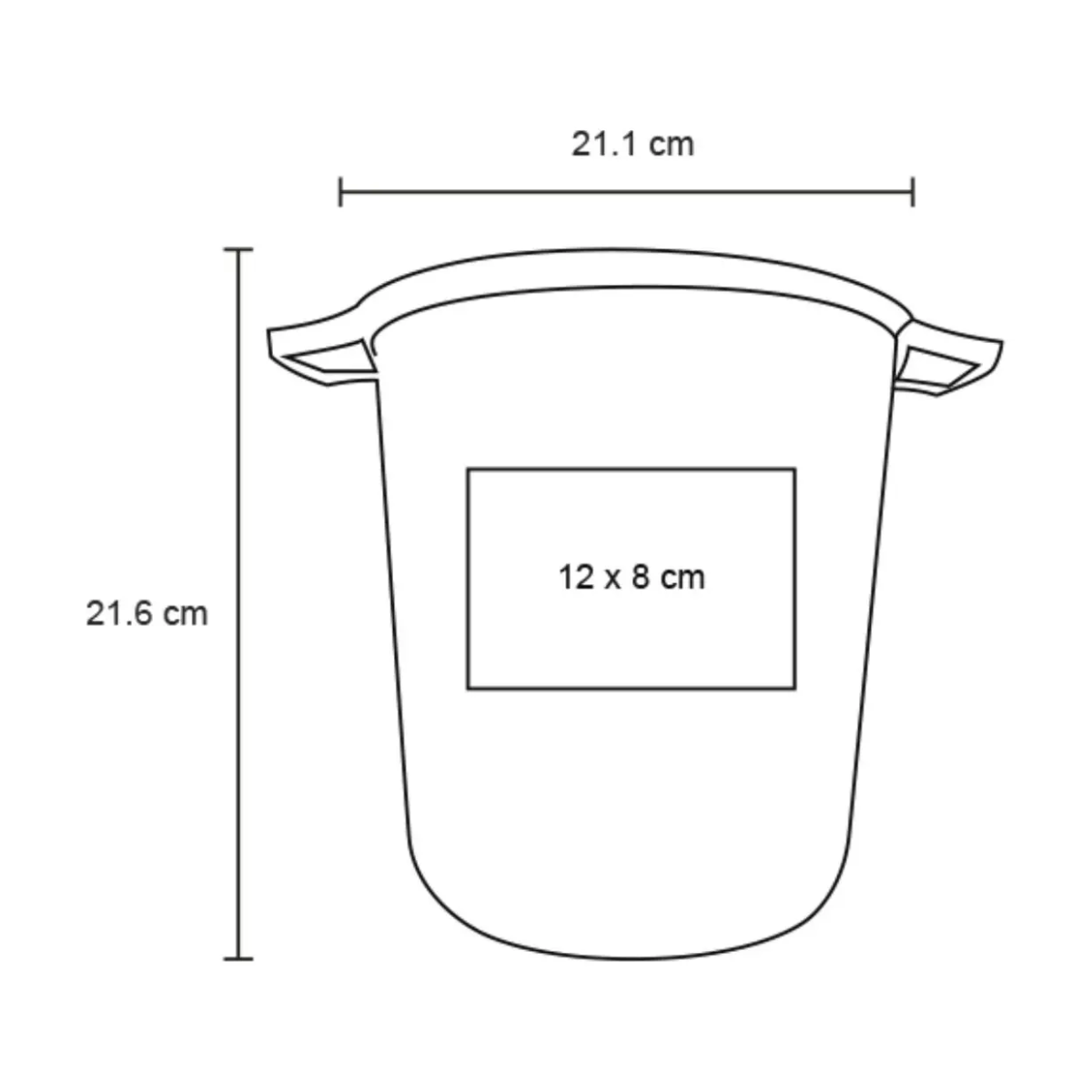 Cubeta Hielera De Acrílico Capacidad 5L Transparente