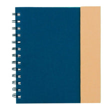 Libreta Ecologica de Cartón Azul For Promotional - For Promotional - vista lateral