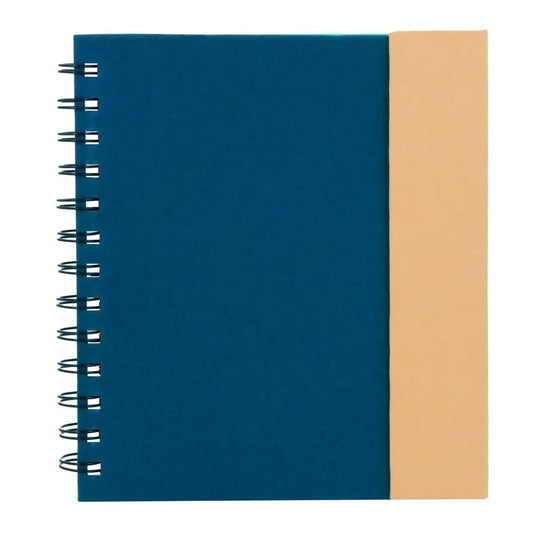 Libreta Ecologica de Cartón Azul For Promotional - For Promotional - vista lateral