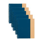 5 pzs Libreta Ecologica de Cartón Azul For Promotional - For Promotional