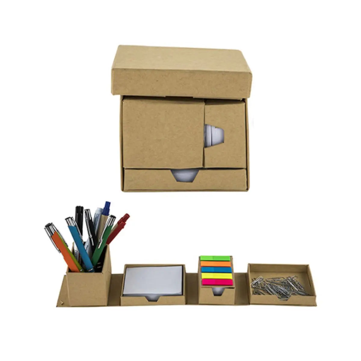Cubo Estuche Notas Beige Wal For Promotional - For Promotional - vista lateral