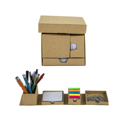 Cubo Estuche Notas Beige Wal For Promotional - For Promotional - vista lateral