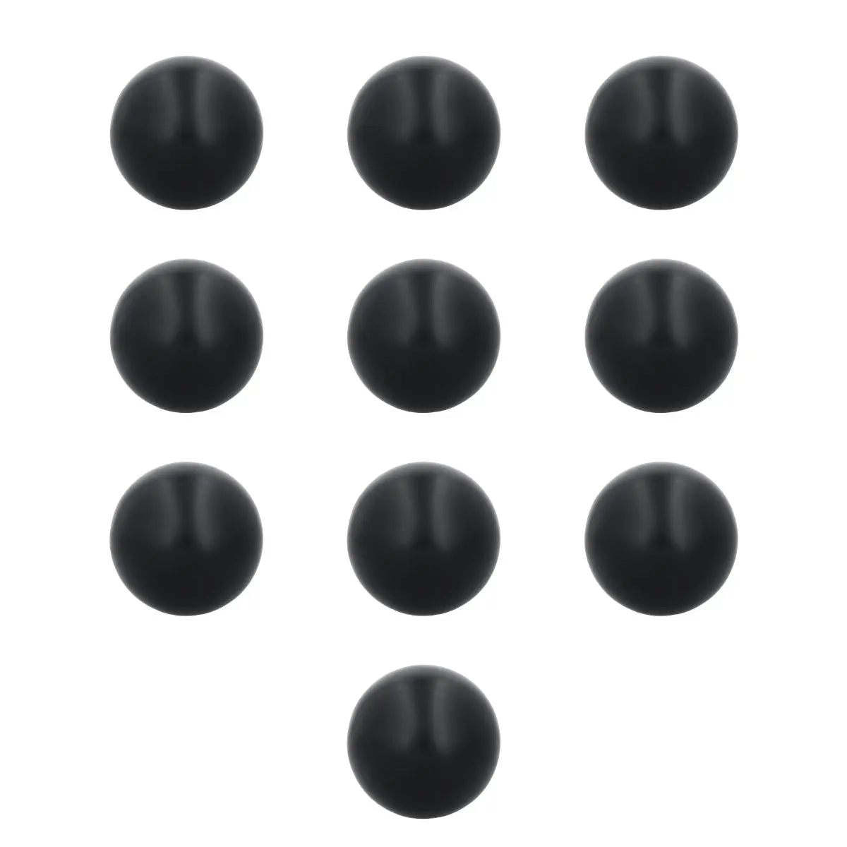 10pzs Pelota Antiestrés Circular Point Color Negro For Promotional - For Promotional - vista lateral