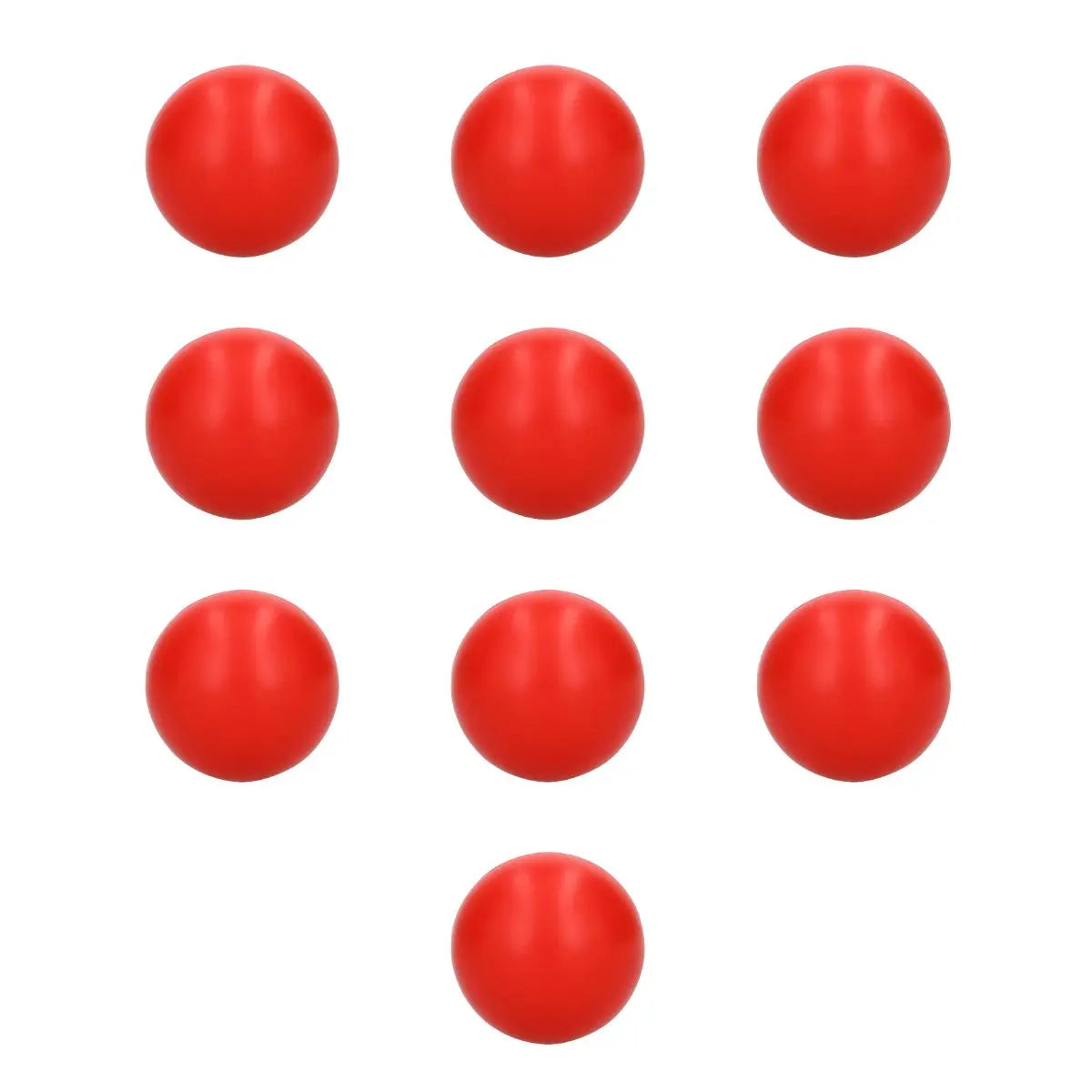 10pzs Pelota Antiestrés Circular Point Color Rojo For Promotional - For Promotional - vista lateral