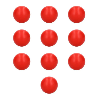 10pzs Pelota Antiestrés Circular Point Color Rojo For Promotional - For Promotional - vista lateral