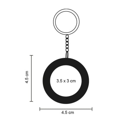 10pzs Llavero Circular For Promotional Diseño Balon Soccer Metal - For Promotional - vista trasera