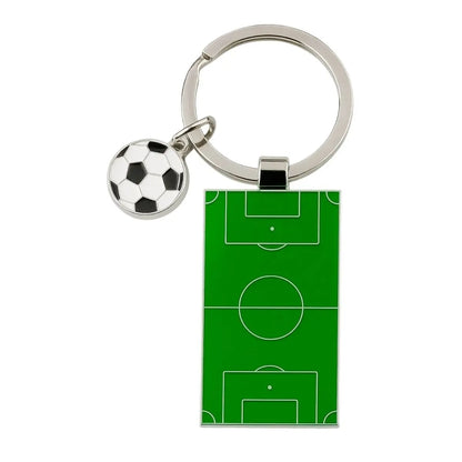 10pzs Llavero Metalico For Promotional Forma Cancha Futbol - For Promotional
