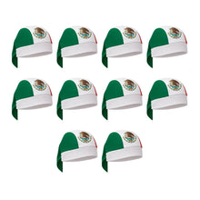 10pzs Bandana Tricolor For Promotional Poliester Mexico - For Promotional - accesorios