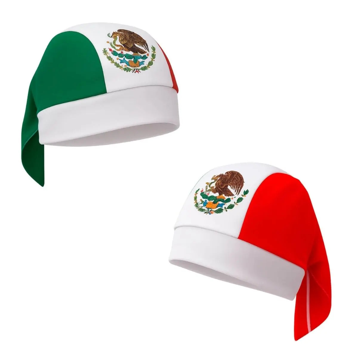 10pzs Bandana Tricolor For Promotional Poliester Mexico - For Promotional - vista trasera