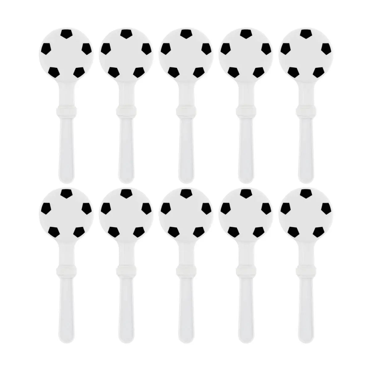 10pzs Aplaudidor Plastico For Promotional Forma Balon Soccer - For Promotional - detalle
