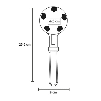 10pzs Aplaudidor Plastico For Promotional Forma Balon Soccer - For Promotional