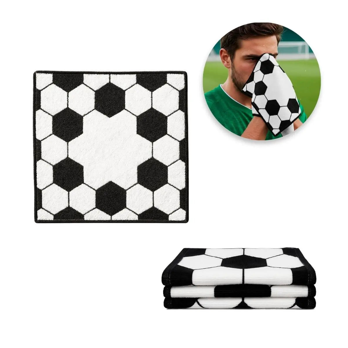 Toalla Deportiva Microfibra For Promotional Diseño Balon Futbol - For Promotional - detalle