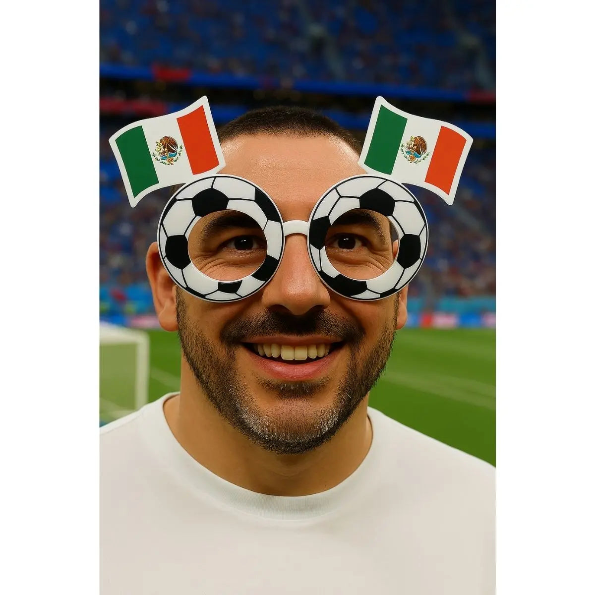 10pzs Lentes Decorativos Mexico For Promotional c/ Bandera - For Promotional - empaque