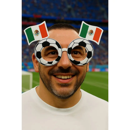 10pzs Lentes Decorativos Mexico For Promotional c/ Bandera - For Promotional - empaque