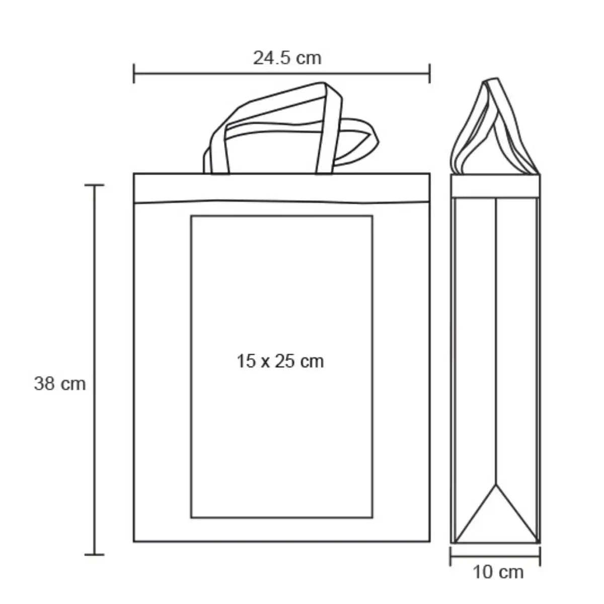 10pzs Bolsa Ecologica For Promotional Tricolor Non Woven - For Promotional