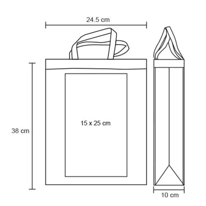 10pzs Bolsa Ecologica For Promotional Tricolor Non Woven - For Promotional