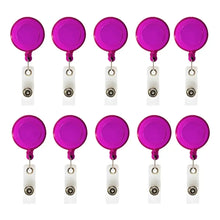 10pzs Yoyo Portagafete Traslúcido Morado For Promotional - For Promotional - vista lateral