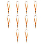 10pzs Portagafete Espiro Color Naranja For Promotional - For Promotional