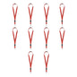10pzs Portagafete Espiro Color Rojo For Promotional - For Promotional - vista lateral