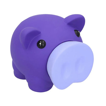 Alcancía Cochinito Morado For Promotional - For Promotional