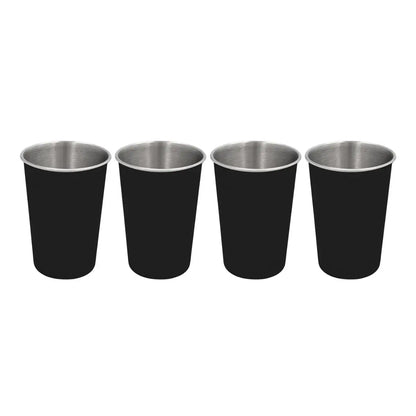 4pzs Vaso Cup Negro Acero FOR PROMOTIONAL - For Promotional