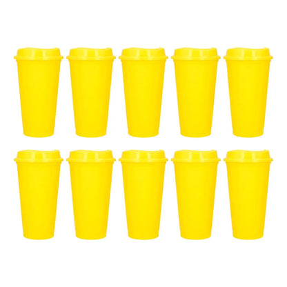 10pzs Vaso Cafetero Sirena Color Amarillo For Promotional - For Promotional
