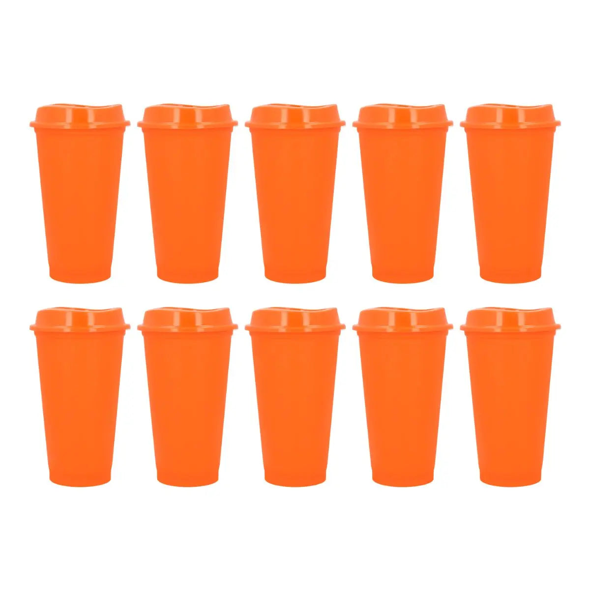 10pzs Vaso Cafetero Sirena Color Naranja For Promotional - For Promotional - vista lateral