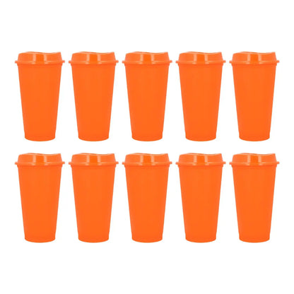 10pzs Vaso Cafetero Sirena Color Naranja For Promotional - For Promotional - vista lateral