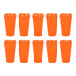 10pzs Vaso Cafetero Sirena Color Naranja For Promotional - For Promotional - vista lateral