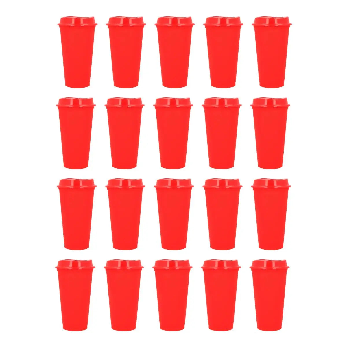 20pzs Vaso Sirena Rojo For Promotional - For Promotional - vista lateral