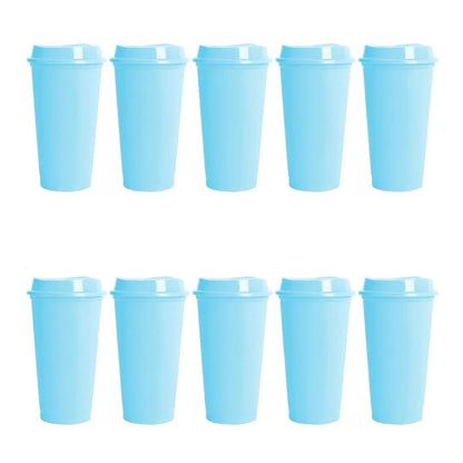 10PZS VASO CAFETERO SIRENA AZUL PASTEL FOR PROMOTIONAL - For Promotional - vista lateral