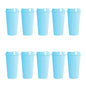 10PZS VASO CAFETERO SIRENA AZUL PASTEL FOR PROMOTIONAL - For Promotional - vista lateral