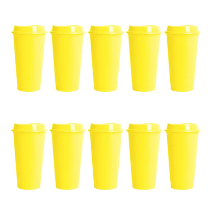 10PZS VASO CAFETERO SIRENA AMARILLO PASTEL FOR PROMOTIONAL - For Promotional - vista lateral