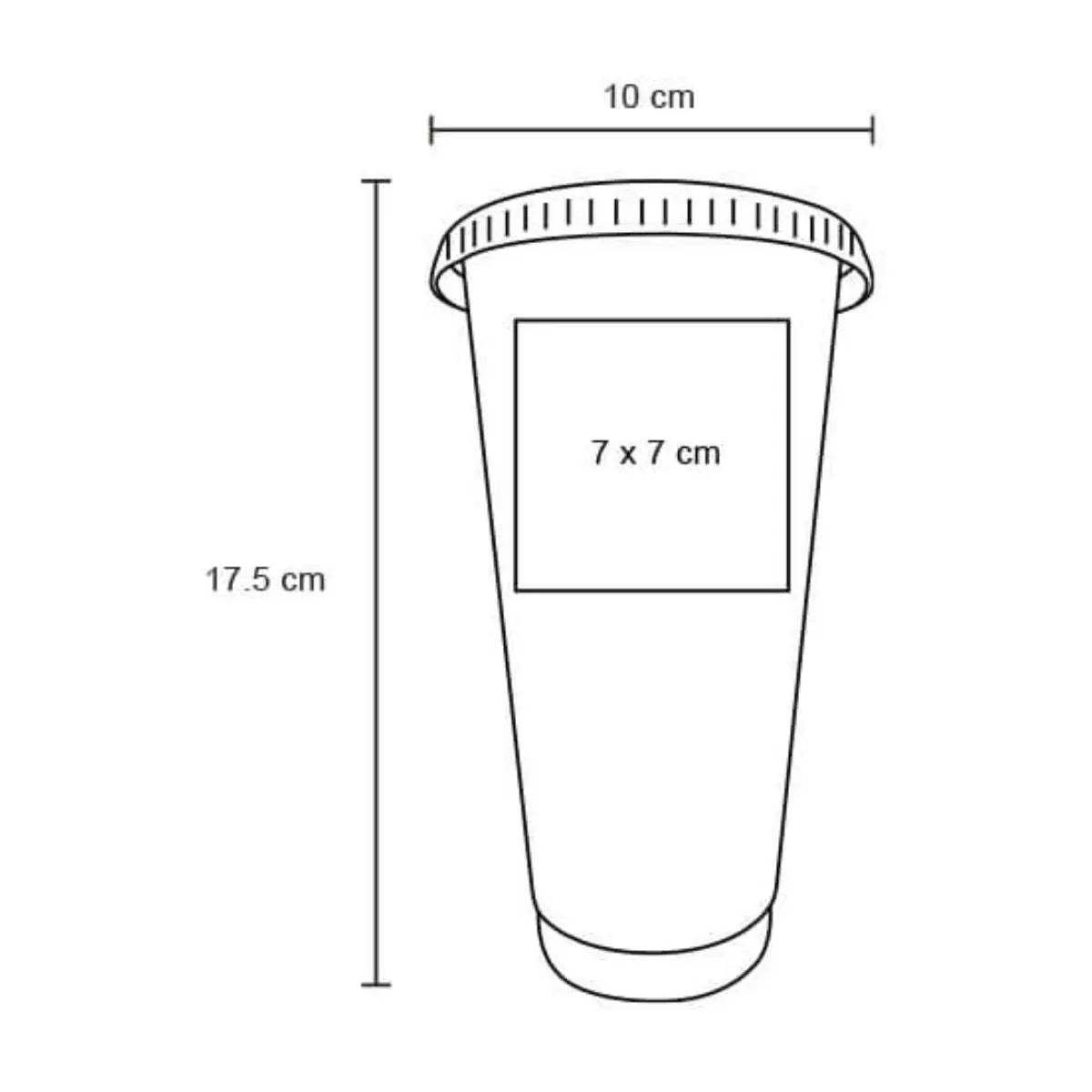 10pzs Vaso Plastico Tricolor For Promotional c/ Popote - For Promotional - detalle