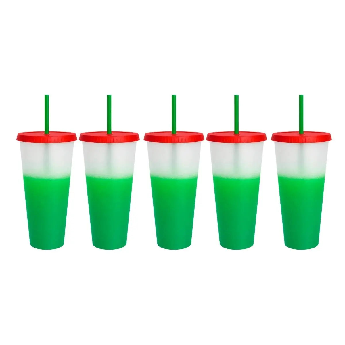 5pzs Vaso Plastico For Promotional Acabado Frost Degradado 700 ml - For Promotional - vista lateral