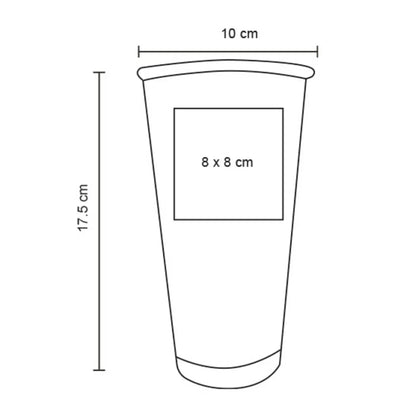 5pzs Vaso Plastico For Promotional Acabado Frost Degradado 700 ml - For Promotional
