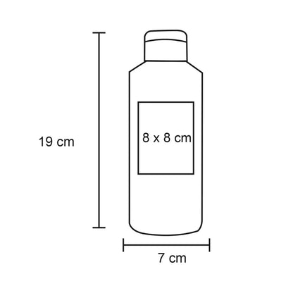 10pzs Cilindro Plastico Tricolor For Promotional 500 ml Tapa Enroscable - For Promotional - detalle