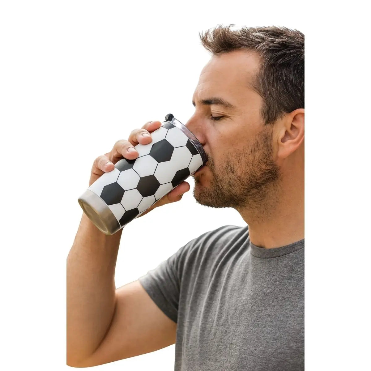 Termo Doble Pared For Promotional Impresion Balon Futbol - For Promotional - vista lateral