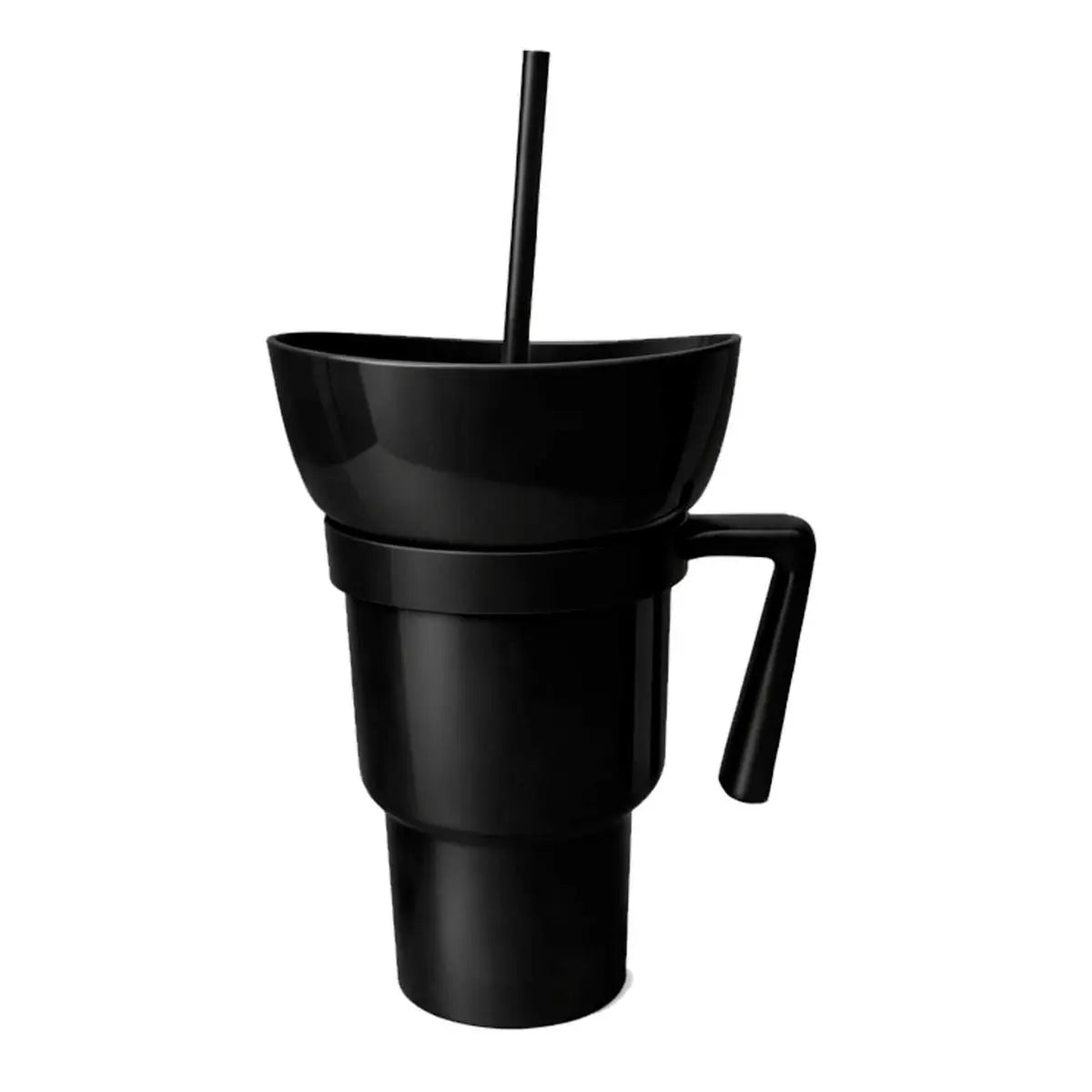 Vaso Plastico Tapa c/ Botanero For Promotional Elegir Color Negro - For Promotional - empaque
