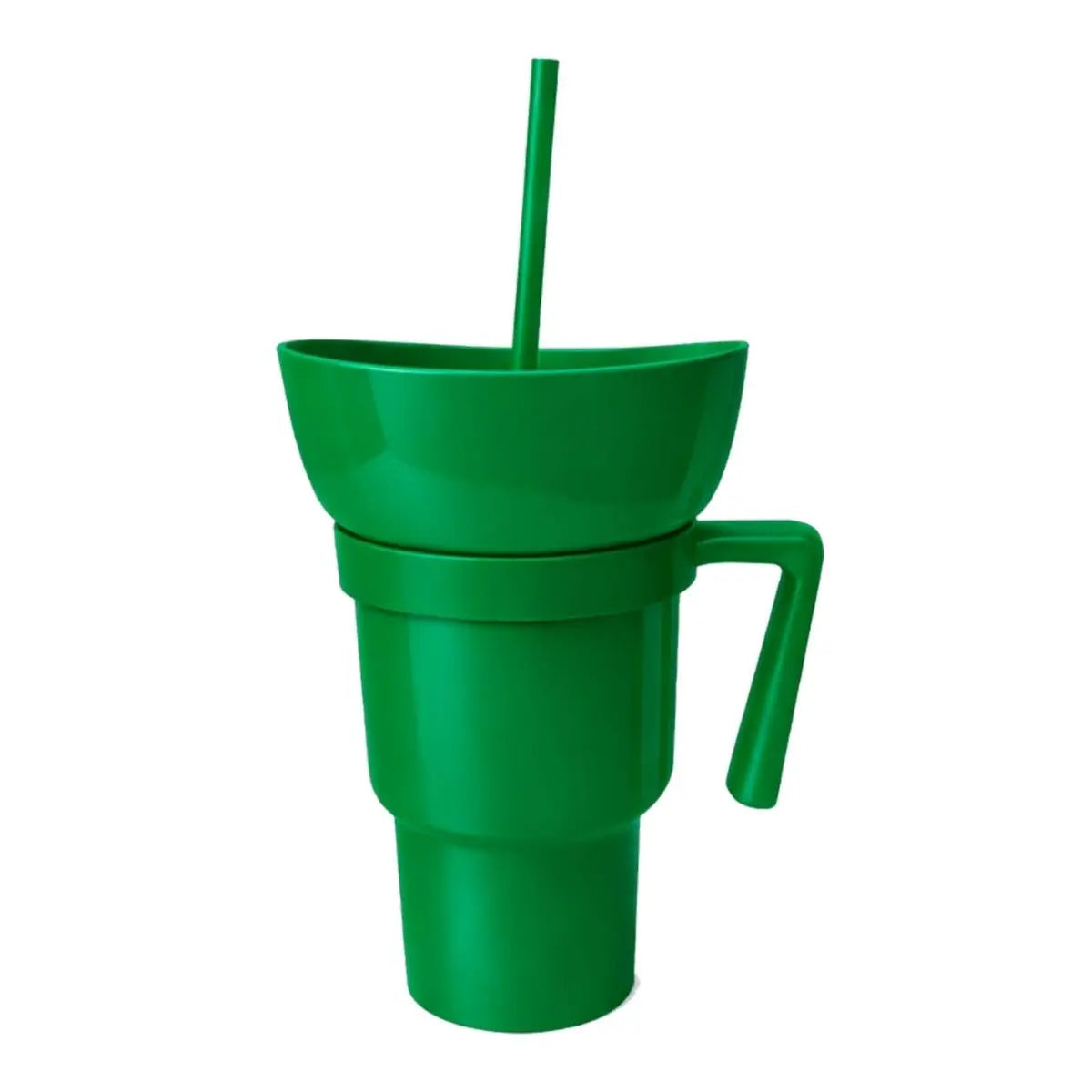 Vaso Plastico Tapa c/ Botanero For Promotional Elegir Color Verde - For Promotional - empaque