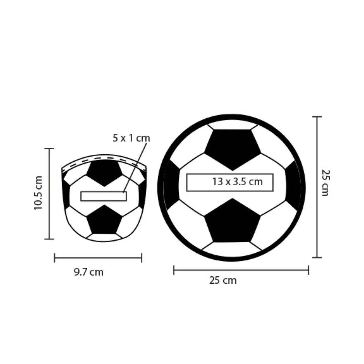 10pzs Frisbee Plegable For Promotional Impresion Balon Futbol - For Promotional - vista trasera