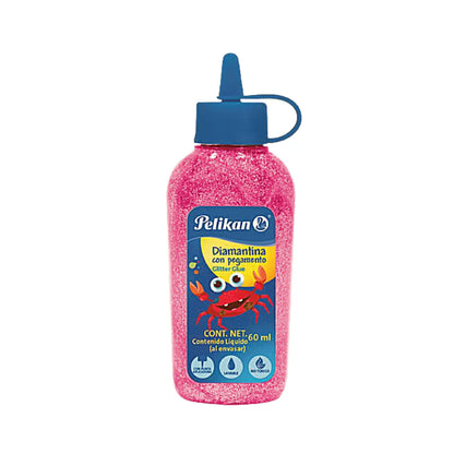 Pegamento Diamantina 60ml Pelikan Elegir Color Fucsia - Pelikan
