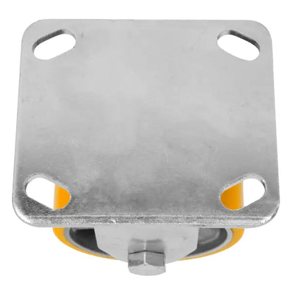 RODAJA ALUMINIO PU NARANJA FIJA 4" - Dogotuls - vista trasera