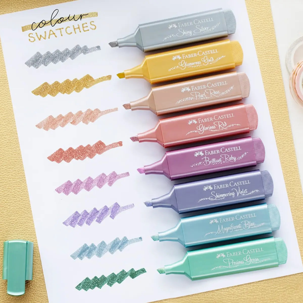 Marcador Efecto Metalico Faber Castell 8 Pz - FaberCastell - uso