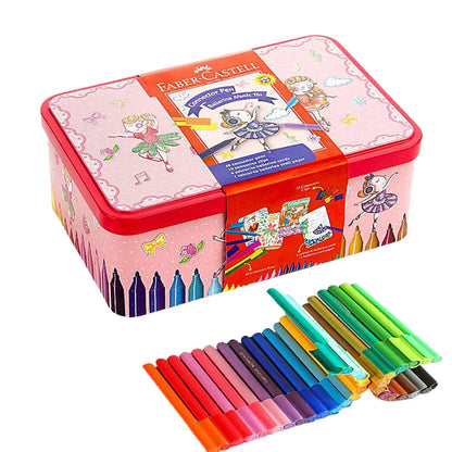 Plumones Faber Castell con Estuche Bailarina 25 Pz - Faber Castell - uso